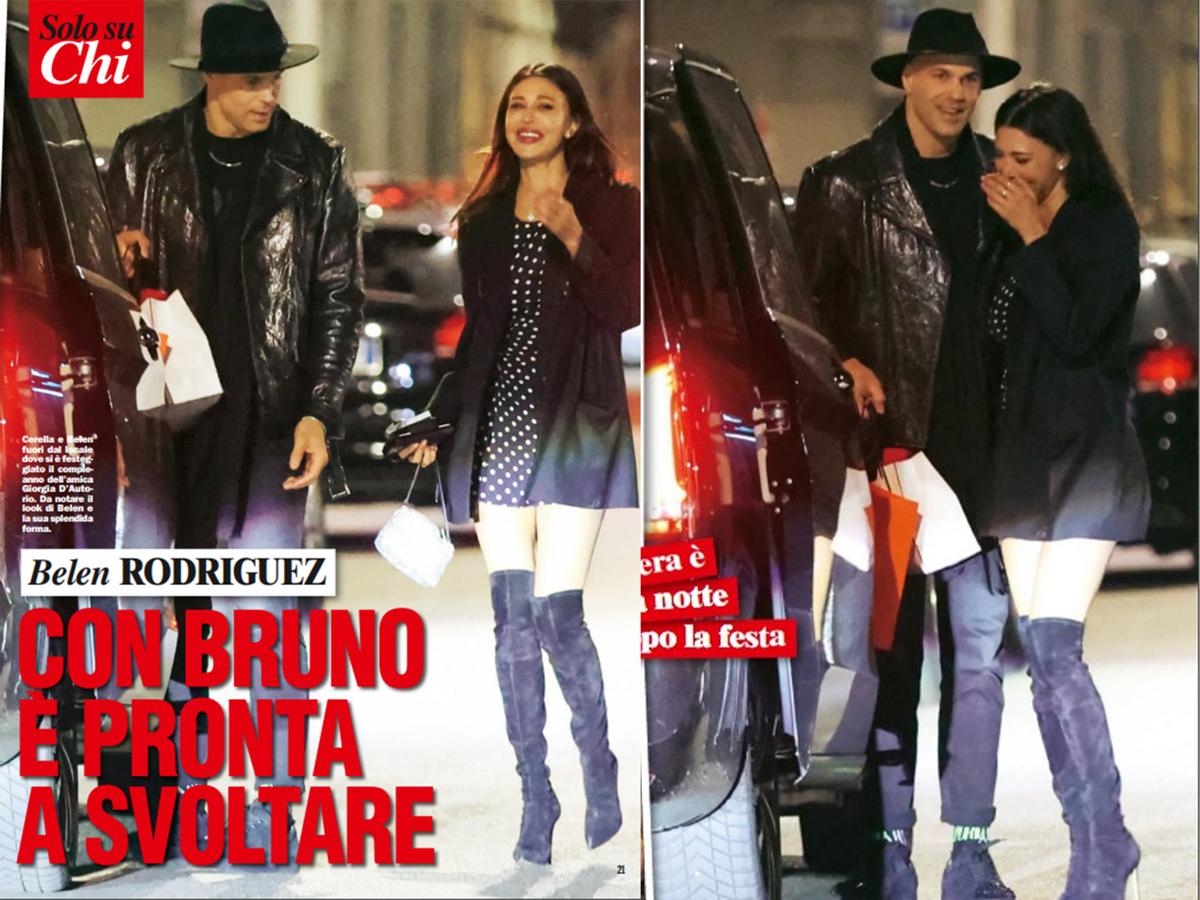 Foto di Bruno Cerella e Belen Rodriguez prese dal settimanale Chi Foto di Bruno Cerella e Belen Rodriguez prese dal settimanale Chi