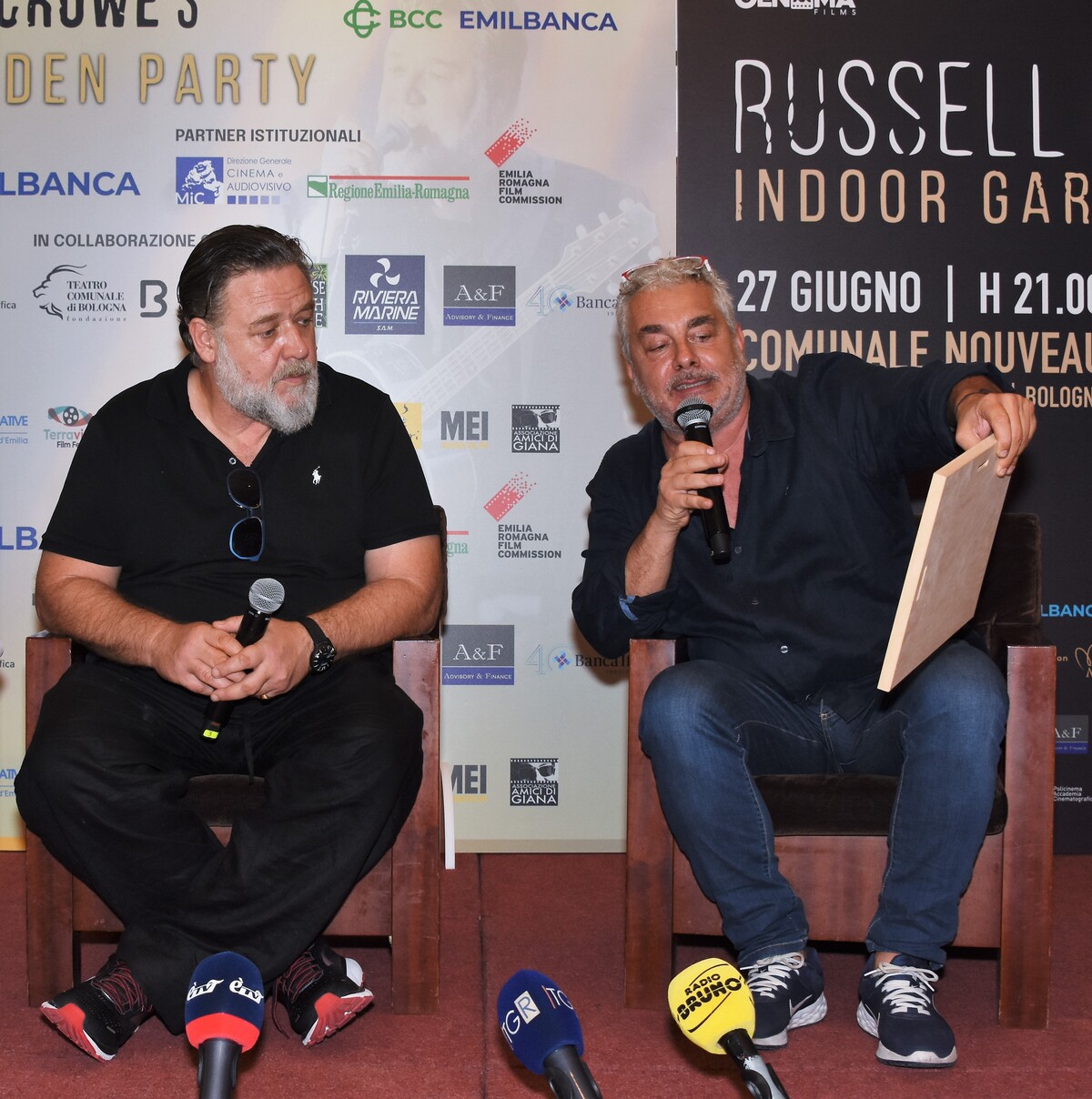 Russell Crowe premio Oscar anche nella solidarietà a Bologna. 2023 Credit photo Nick Zonna Russell Crowe premio Oscar anche nella solidarietà a Bologna. 2023 Credit photo Nick Zonna