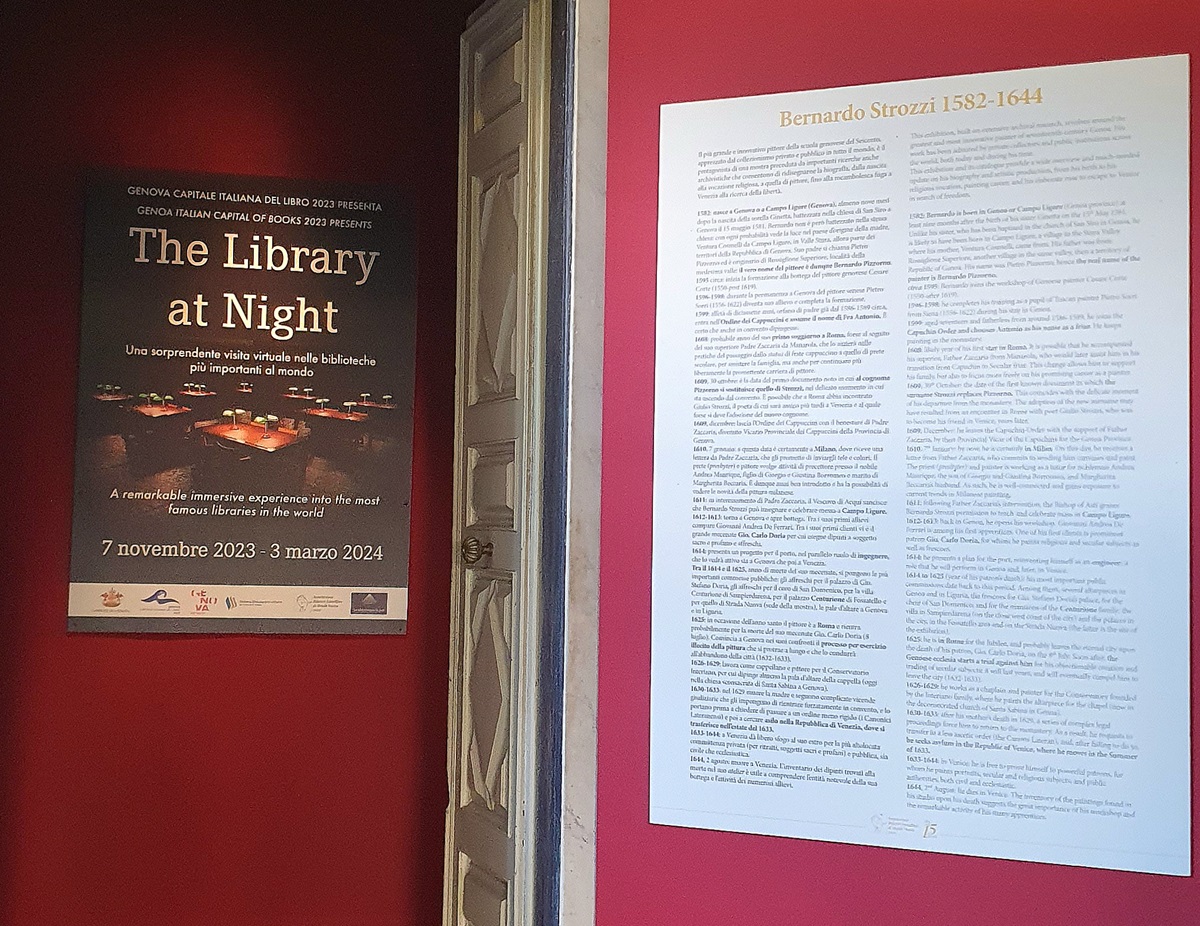 Ingresso della mostra "The library at night" a Palazzo Lomellino Ingresso della mostra "The library at night" a Palazzo Lomellino