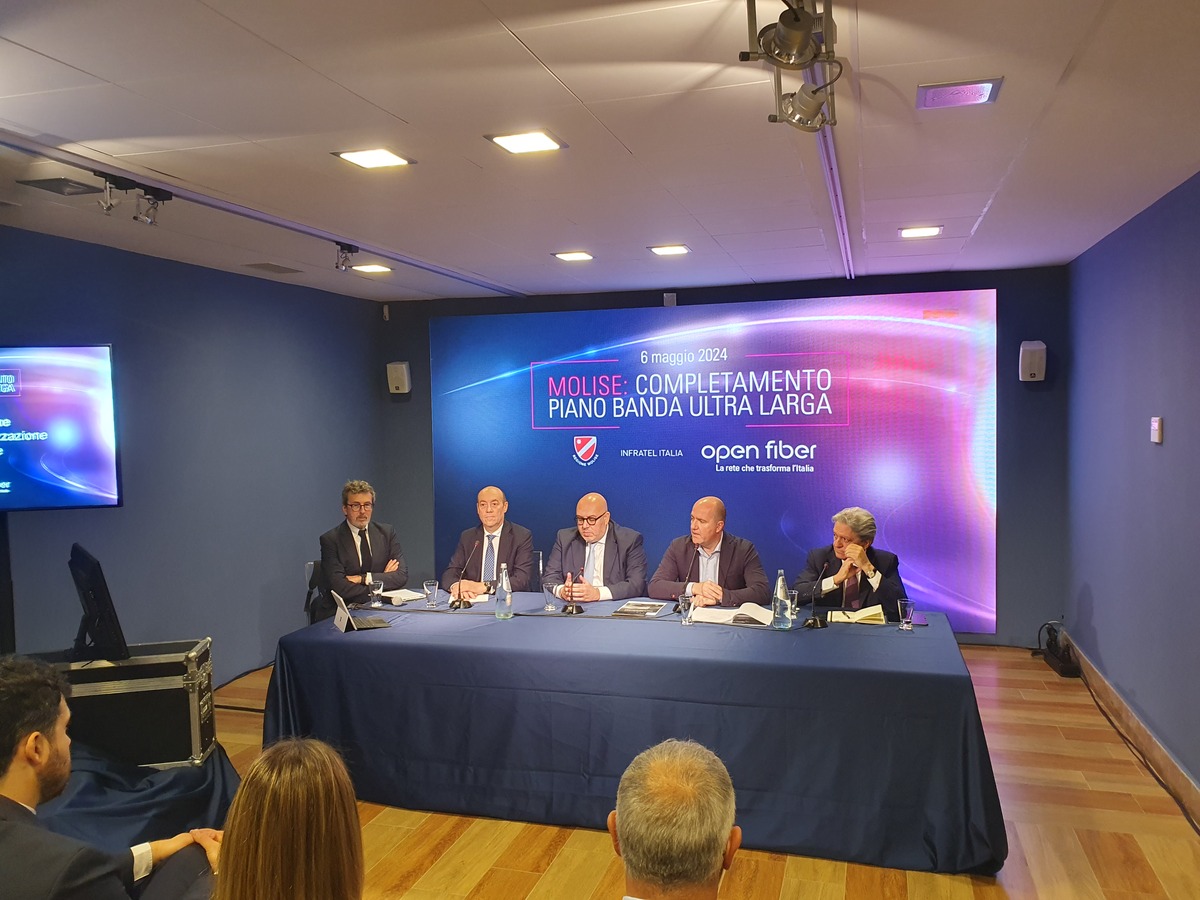 Open Fiber: annunciato il completamento del Piano BUL in Molise Open Fiber: annunciato il completamento del Piano BUL in Molise