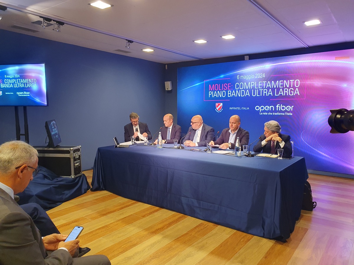 Open Fiber: annunciato il completamento del Piano BUL in Molise Open Fiber: annunciato il completamento del Piano BUL in Molise