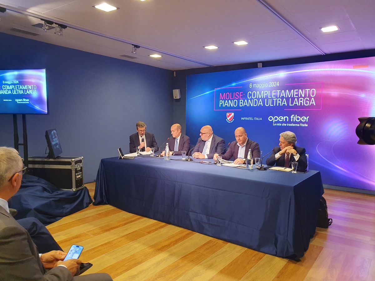Open Fiber: annunciato il completamento del Piano BUL in Molise Open Fiber: annunciato il completamento del Piano BUL in Molise