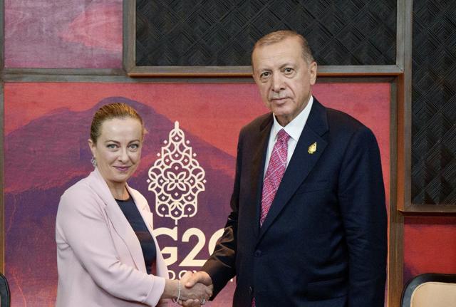 Meloni ed Erdogan Meloni ed Erdogan
