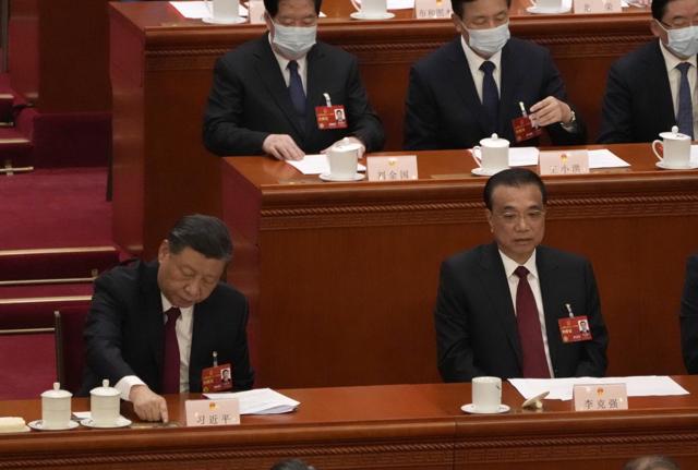 Li Keqiang al fianco di Xi Jinping al XX Congresso Li Keqiang al fianco di Xi Jinping al XX Congresso