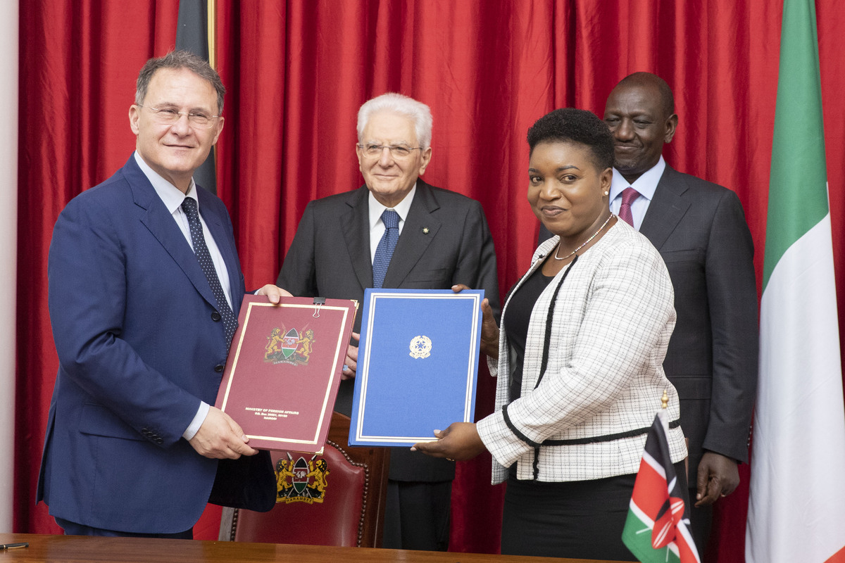Mattarella a Nairobi, visita di Stato di tre giorni in Kenya Mattarella a Nairobi, visita di Stato di tre giorni in Kenya