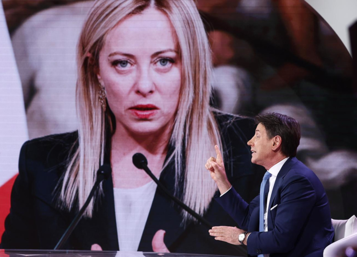 giorgia meloni, giuseppe conte