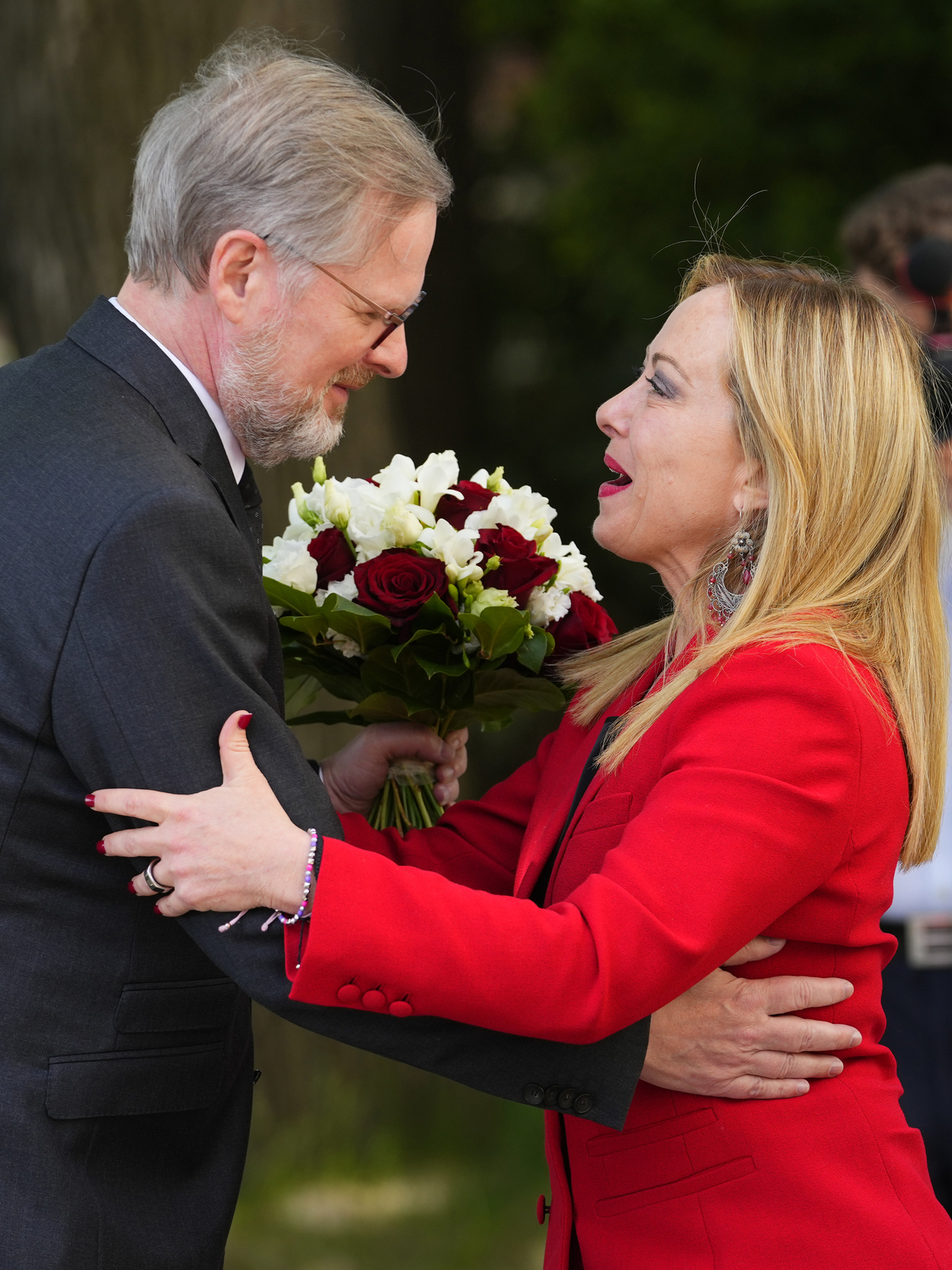 La Presidente Giorgia Meloni a Praga La Presidente Giorgia Meloni a Praga