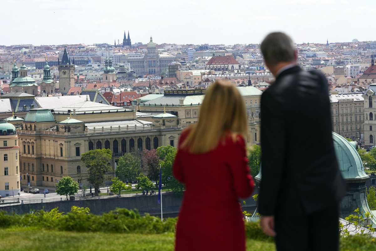 La Presidente Giorgia Meloni a Praga La Presidente Giorgia Meloni a Praga