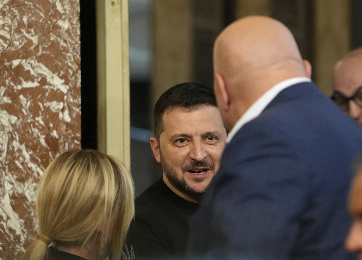 Zelensky e Crosetto Zelensky e Crosetto