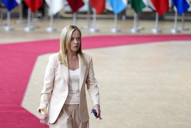 Ue, Giorgia Meloni al vertice di Bruxelles. Foto Lapresse Ue, Giorgia Meloni al vertice di Bruxelles. Foto Lapresse