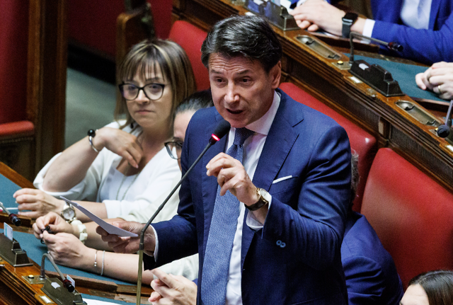 Giuseppe Conte, leader del M5s Giuseppe Conte, leader del M5s