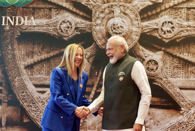 Meloni e Modi al G20 Meloni e Modi al G20