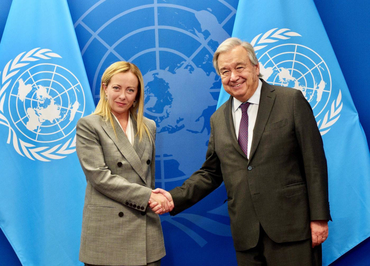 Giorgia Meloni all'Onu Giorgia Meloni all'Onu