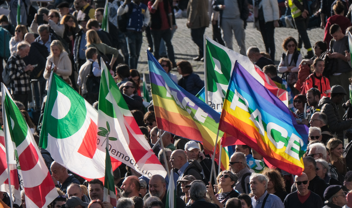 Manifestazione PD Roma
