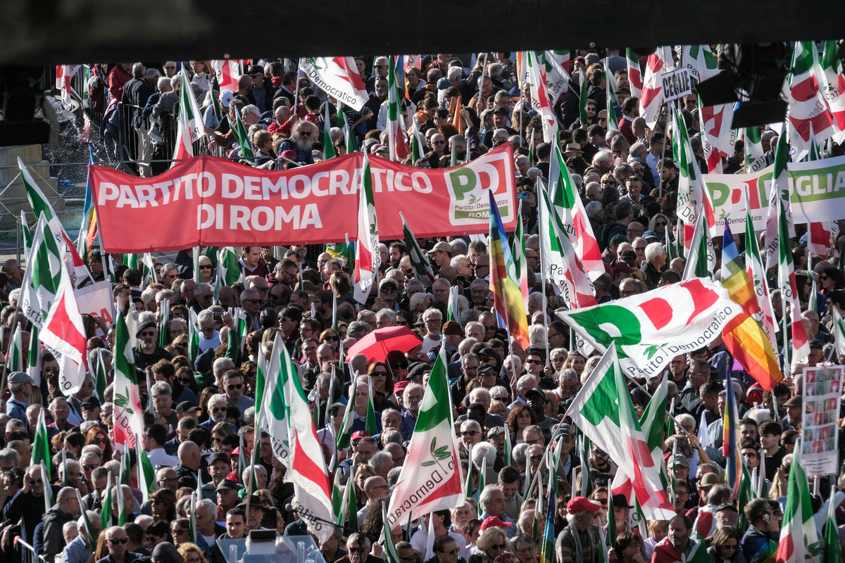 Manifestazione PD Roma