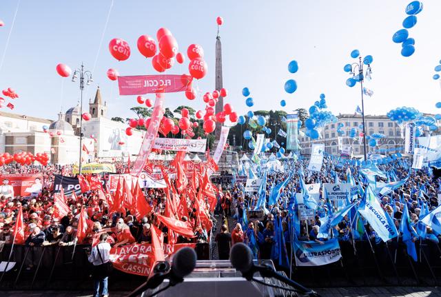 Manifestazione CGIL UIL Manifestazione CGIL UIL