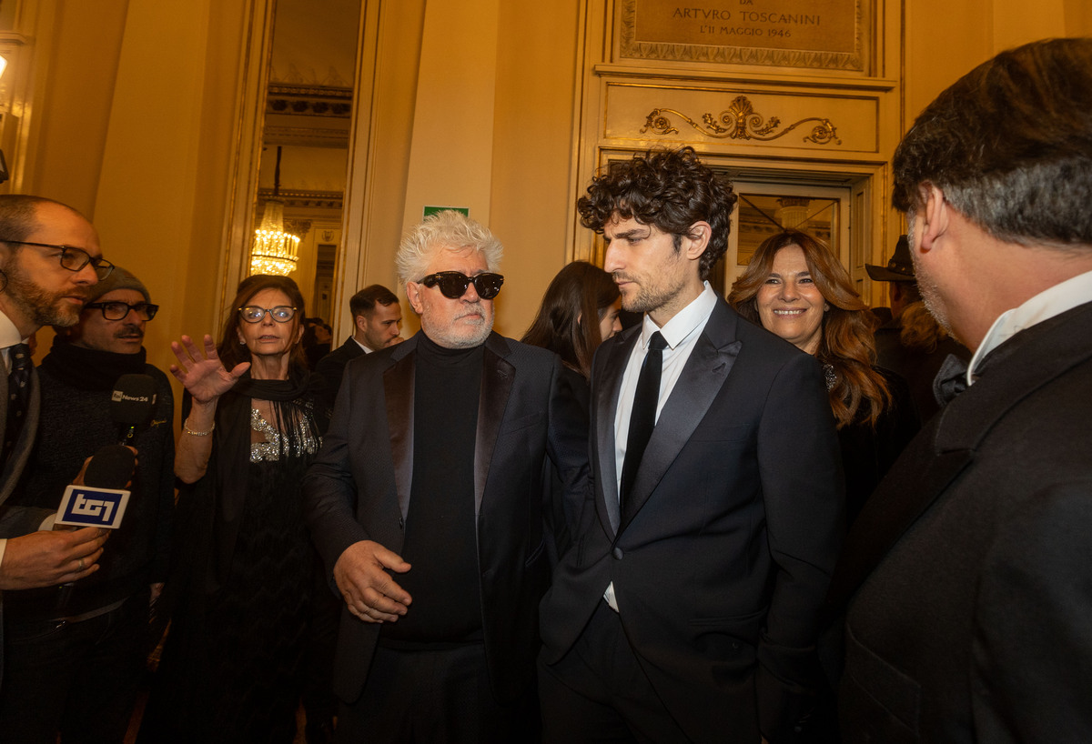 Pedro Almodovar e Louis Garrel Pedro Almodovar e Louis Garrel