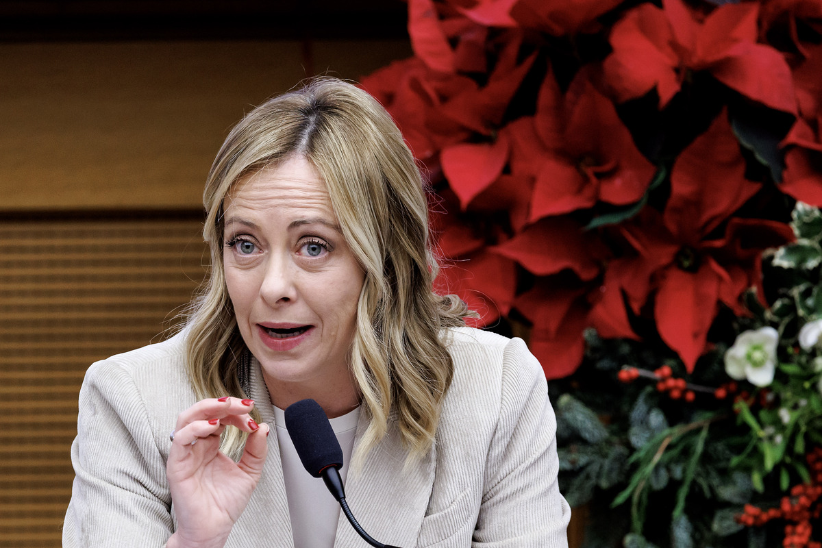 Conferenza stampa di fine anno del presidente del Consiglio Giorgia Meloni