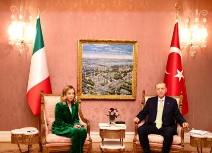 Meloni-Erdogan: accordo su migranti, Libia e armi. Ma c'è disaccordo su Gaza