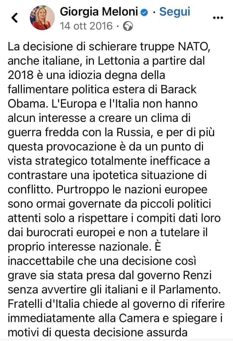 Post Giorgia Meloni