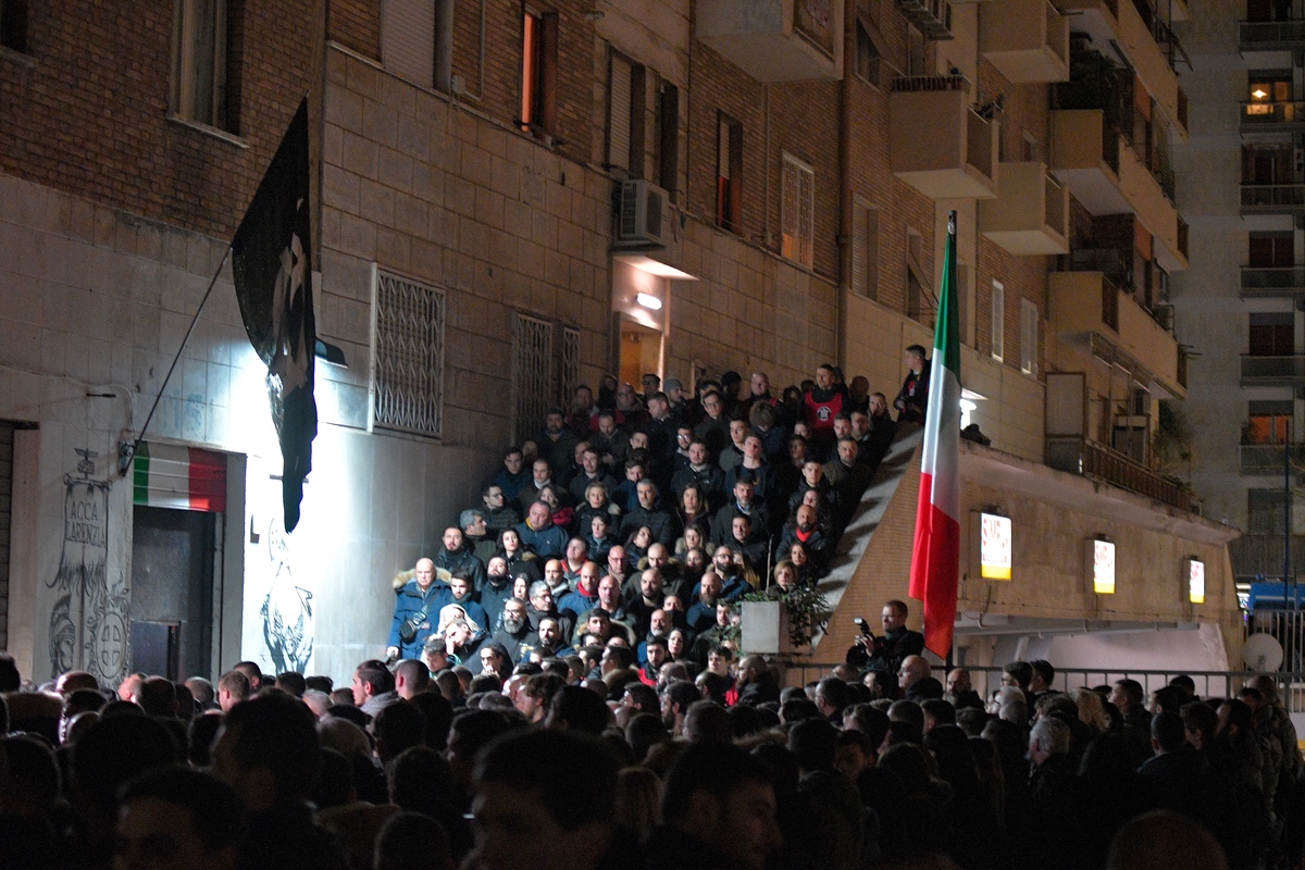 Roma, 41esimo anniversario strage di Acca Larentia Roma, 41esimo anniversario strage di Acca Larentia