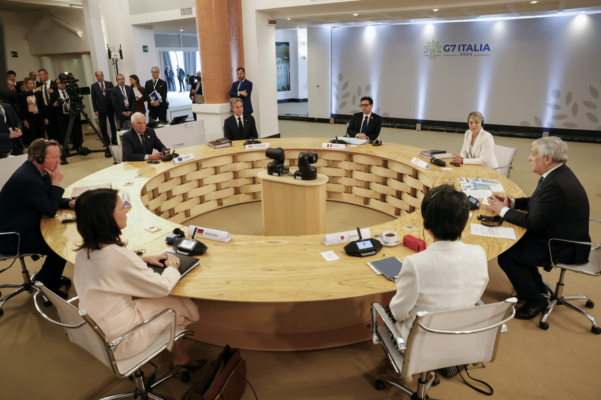 Secondo giorno dei ministri degli Esteri del G7 a Capri. Secondo giorno dei ministri degli Esteri del G7 a Capri.