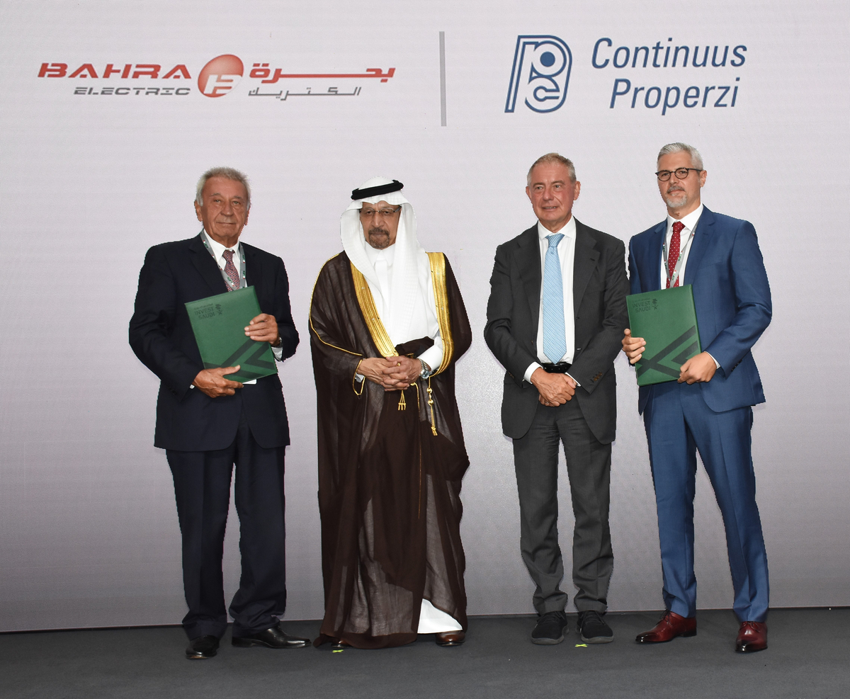 Adolfo Urso Ministro delle Imprese e Made in Italy con Khalid Al Falih Ministry of Investment Saudita. Foto: Nick Zonna