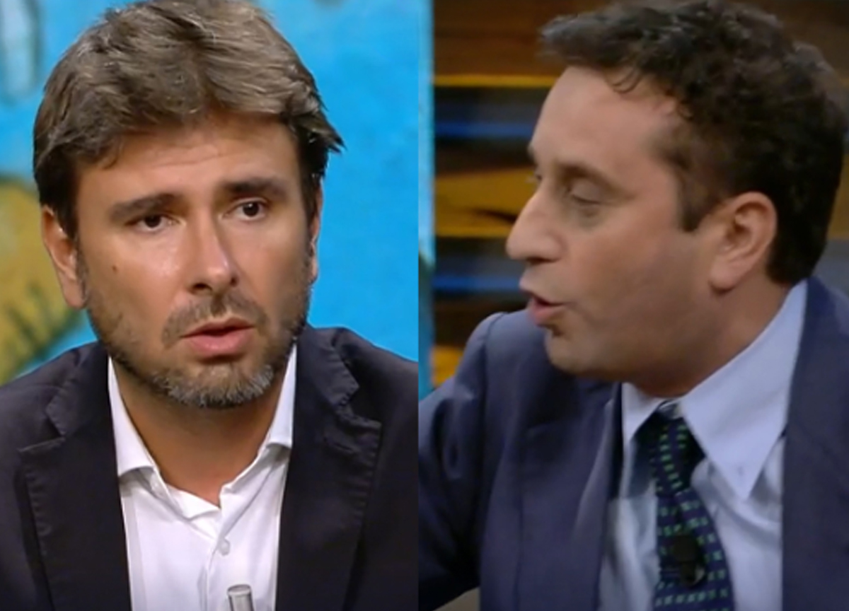 Alessandro Di Battista e David Parenzo