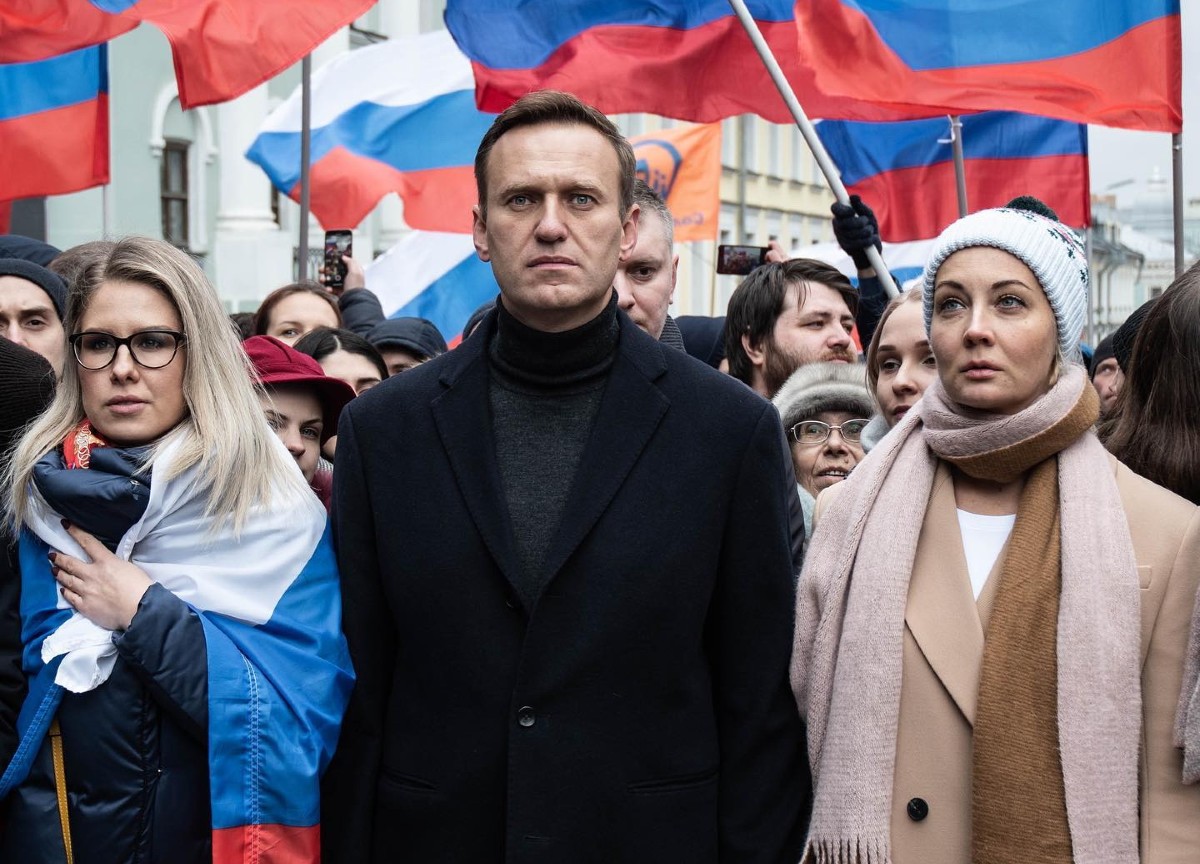 ALEXEI NAVALNY CON LA MOGLIE YULIA NAVALNAYA ALEXEI NAVALNY CON LA MOGLIE YULIA NAVALNAYA