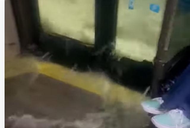 Maltempo, si allaga bus con passeggeri a Brescia Maltempo, si allaga bus con passeggeri a Brescia
