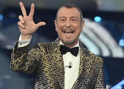 Ascolti tv Sanremo 2024 terza serata, Amadeus guadagna 900 mila spettatori