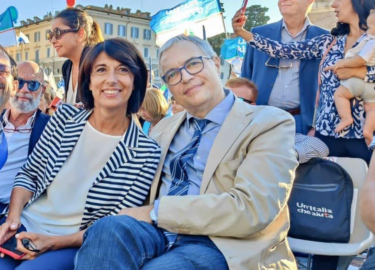 Andrea Augello e Roberta Angelilli Andrea Augello e Roberta Angelilli