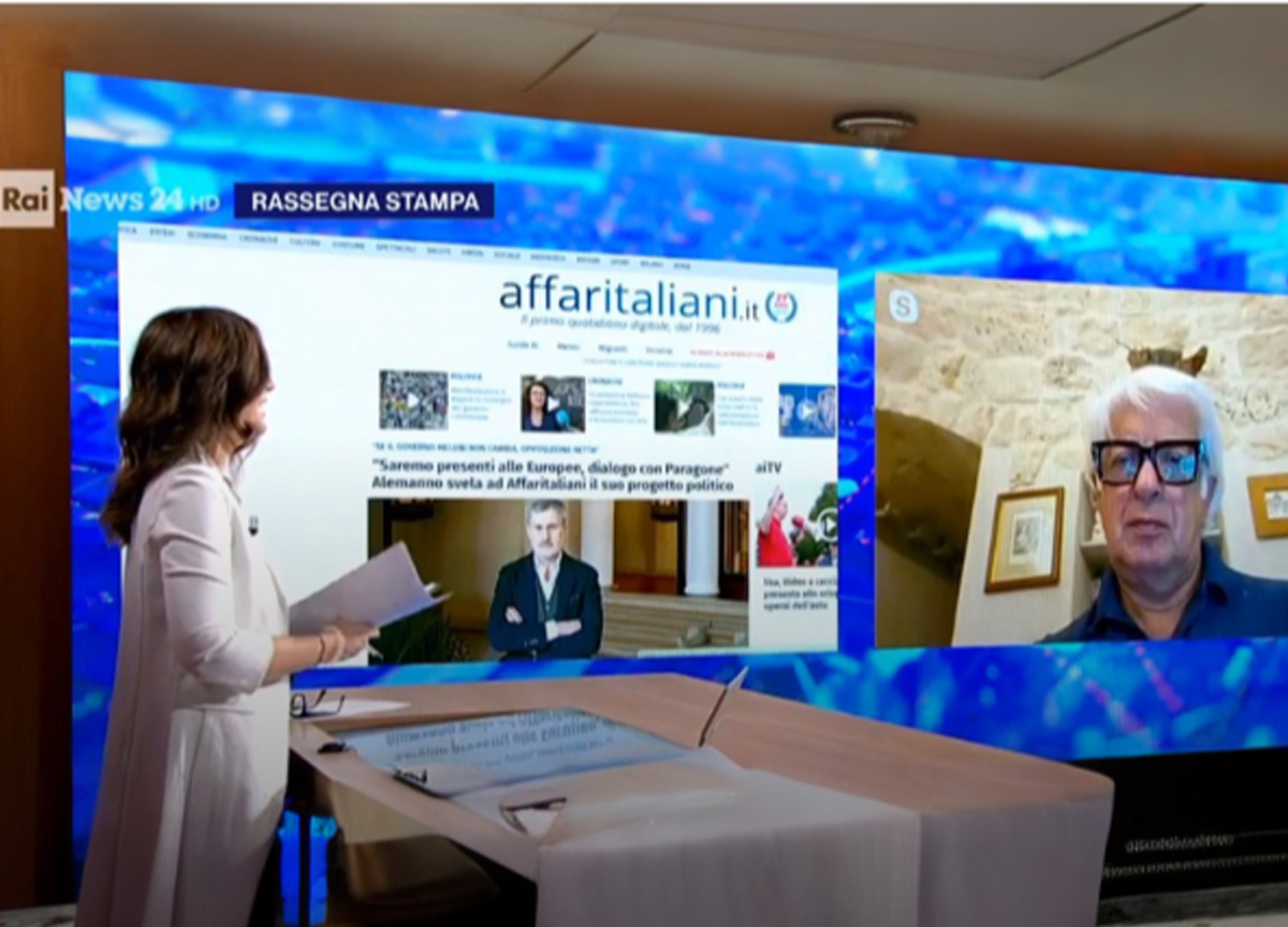 Il direttore di Affaritaliani Angelo Maria Perrino ospite a Rai News 24 Il direttore di Affaritaliani Angelo Maria Perrino ospite a Rai News 24