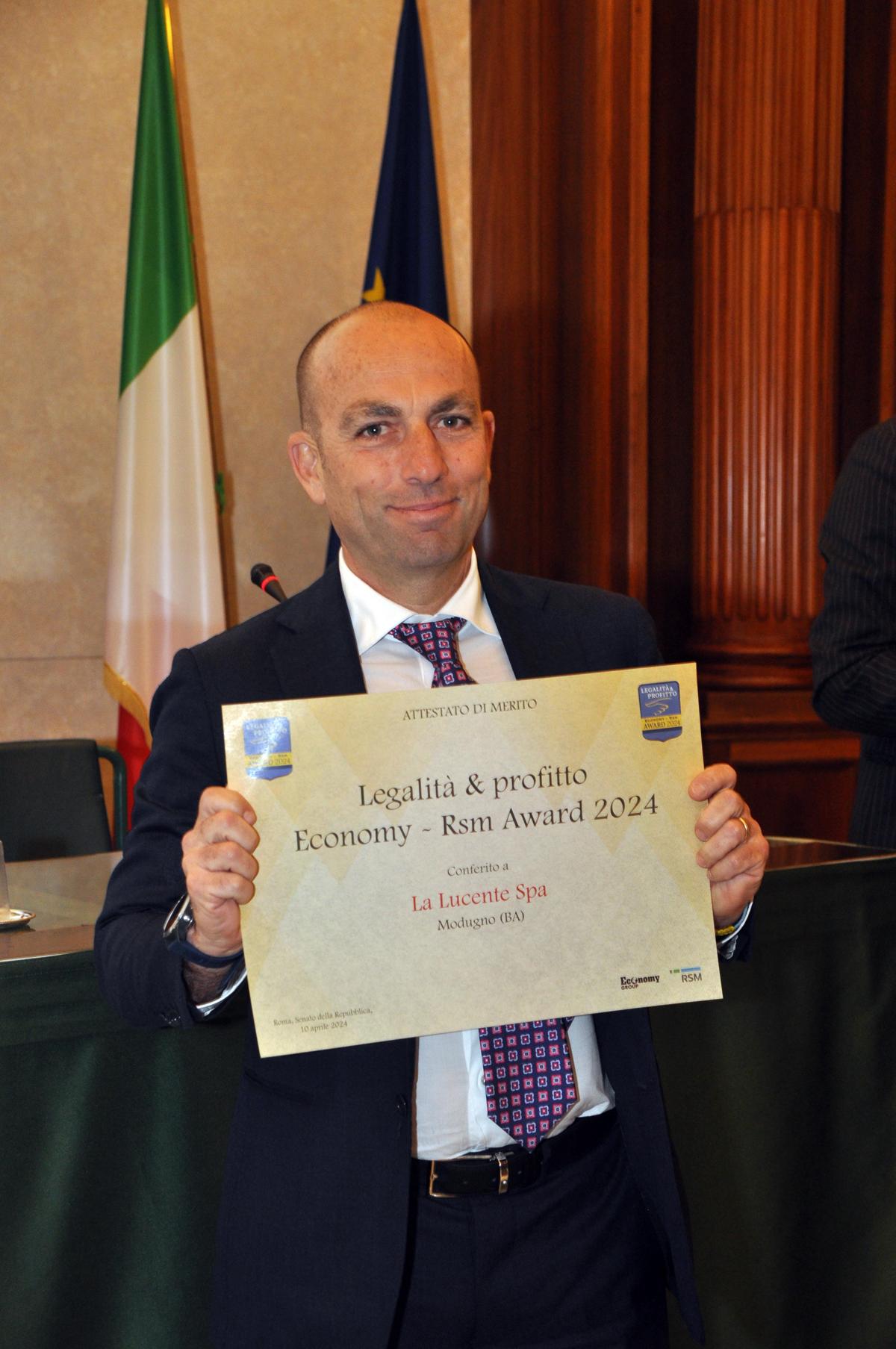 Angelo Volpe, CEO La Lucente Spa