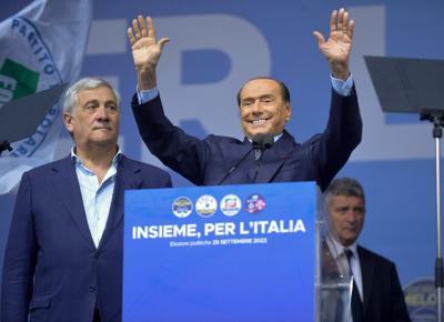 Antonio Tajani e Silvio Berlusconi