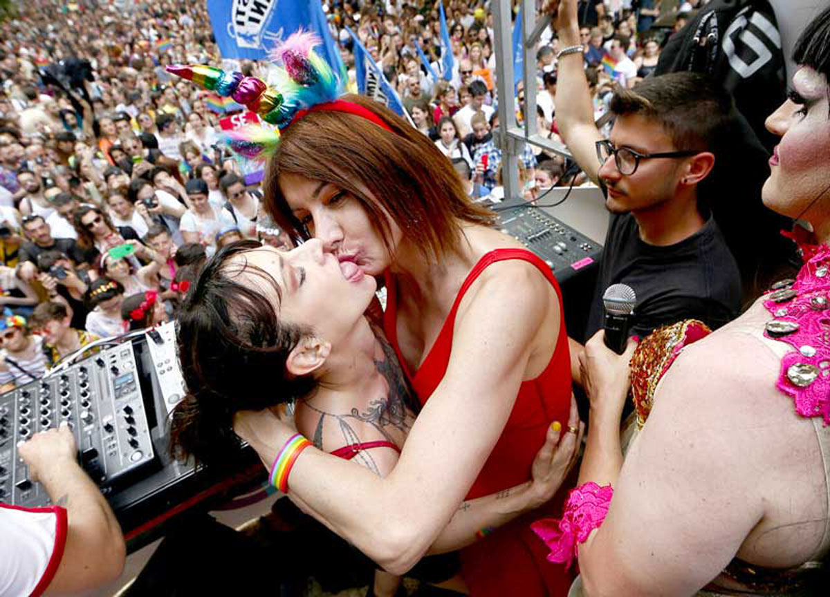 Vladimir Luxuria e Asia Argento Vladimir Luxuria e Asia Argento