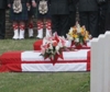 Funerali e sepoltura per tre canadesi caduti nella Grande Guerra