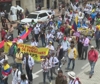 Manifestazione a BogotÃ  in sostegno del governo colombiano