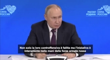 Putin: controffensiva ucraina fallita, rischiano colpo irreparabile