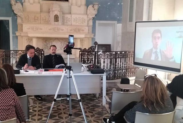 da sx: Avv. M. Sances, Dott. A. Sorrento e Avv. S. Cazzato da sx: Avv. M. Sances, Dott. A. Sorrento e Avv. S. Cazzato
