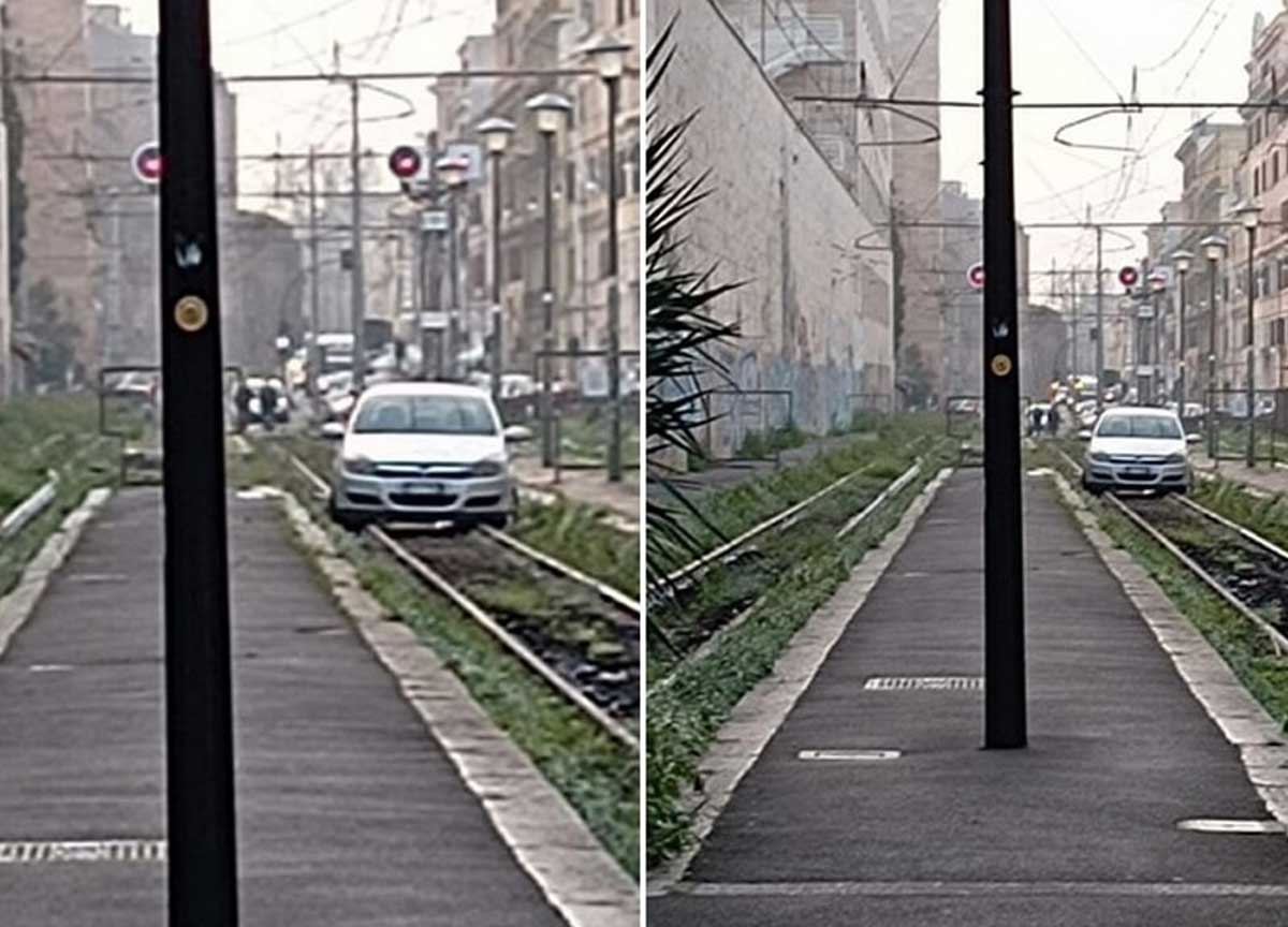 L'auto sui binari L'auto sui binari