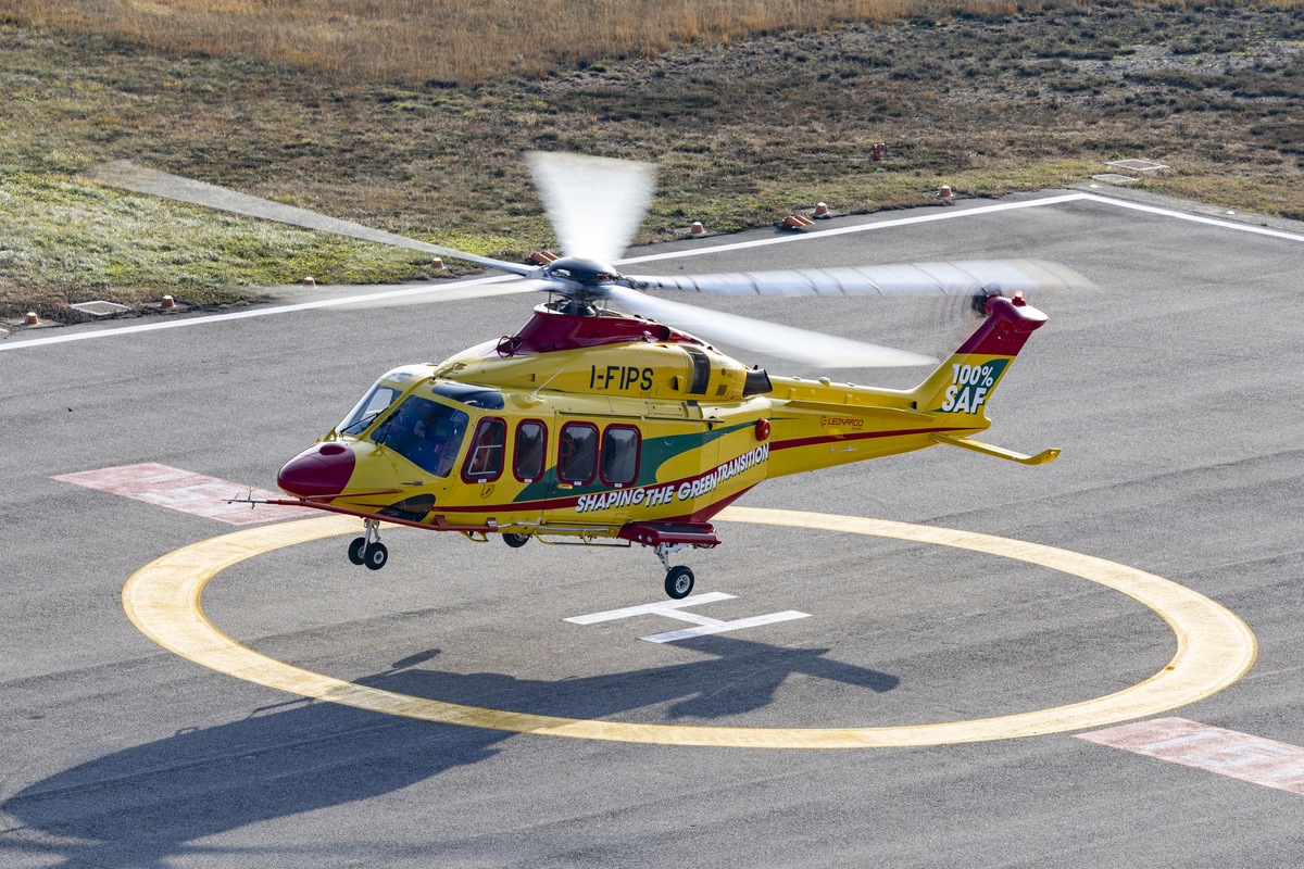 Leonardo e Pratt & Whitney Canada: al via il primo volo 100% SAF