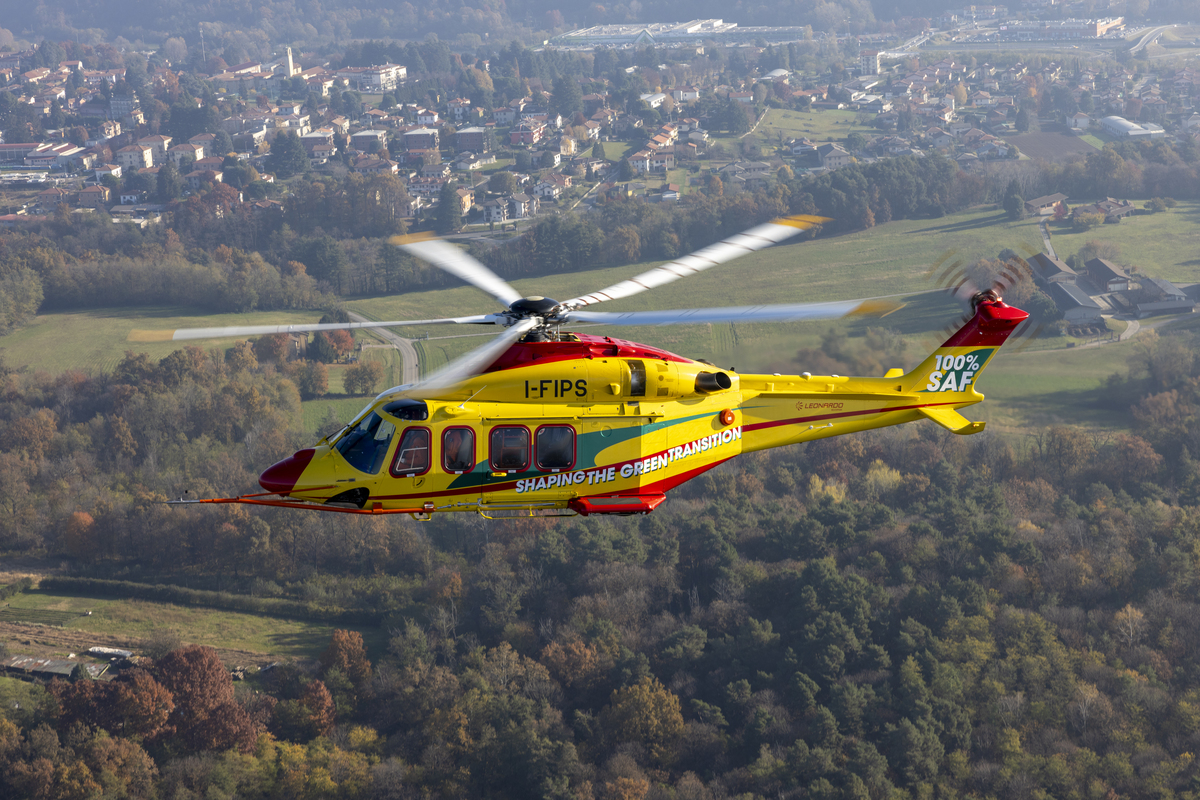 Leonardo e Pratt & Whitney Canada: al via il primo volo 100% SAF
