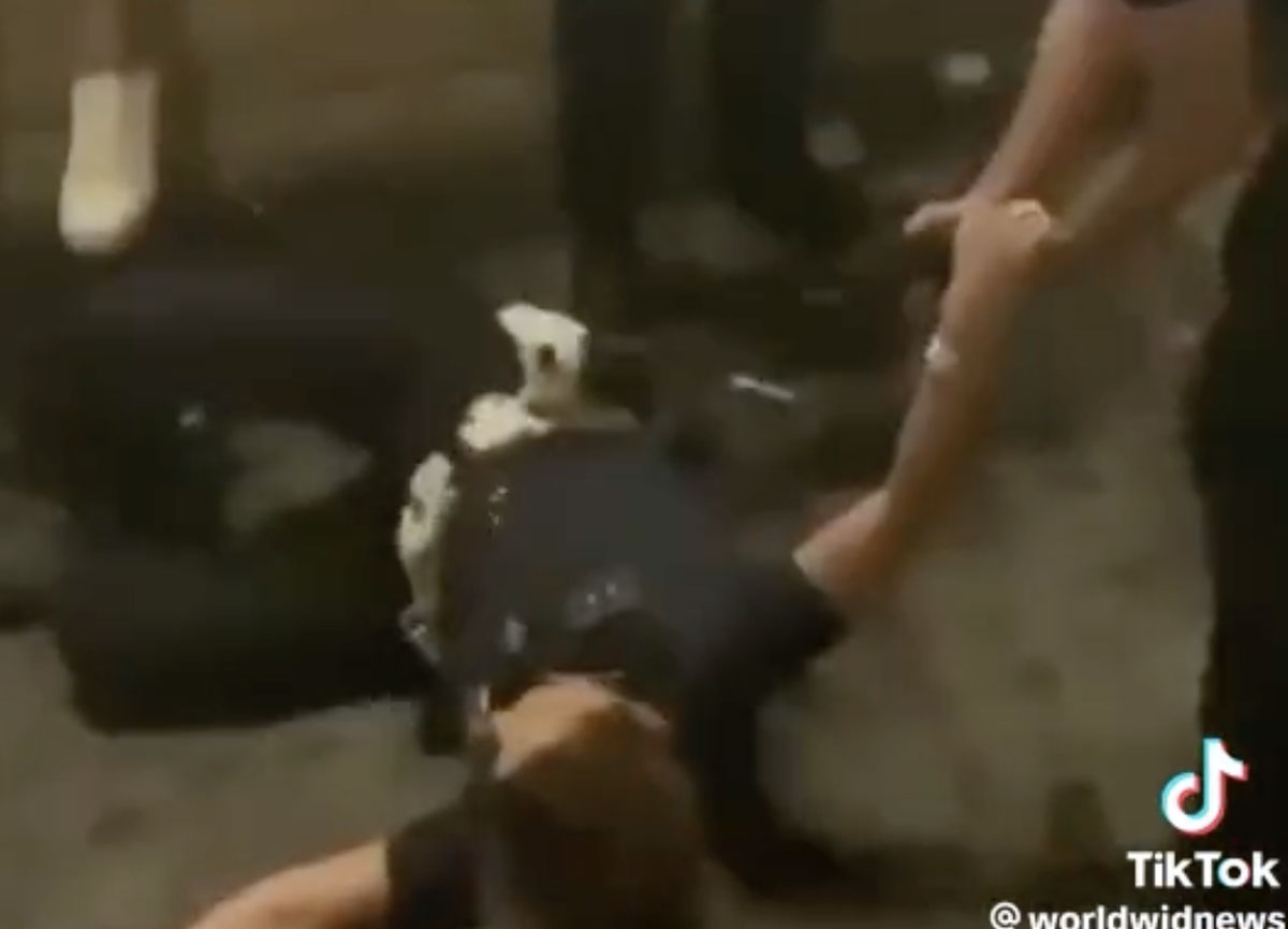 Fa il bagno a Fontana di Trevi e aggredisce due vigili Fa il bagno a Fontana di Trevi e aggredisce due vigili