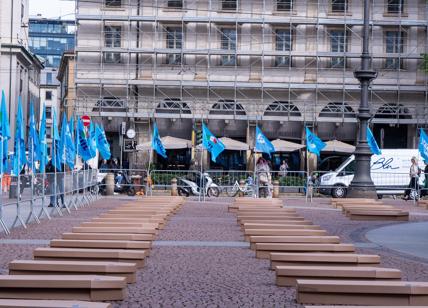 Bare in piazza della Scala: Uil, campagna choc per la sicurezza sul lavoro