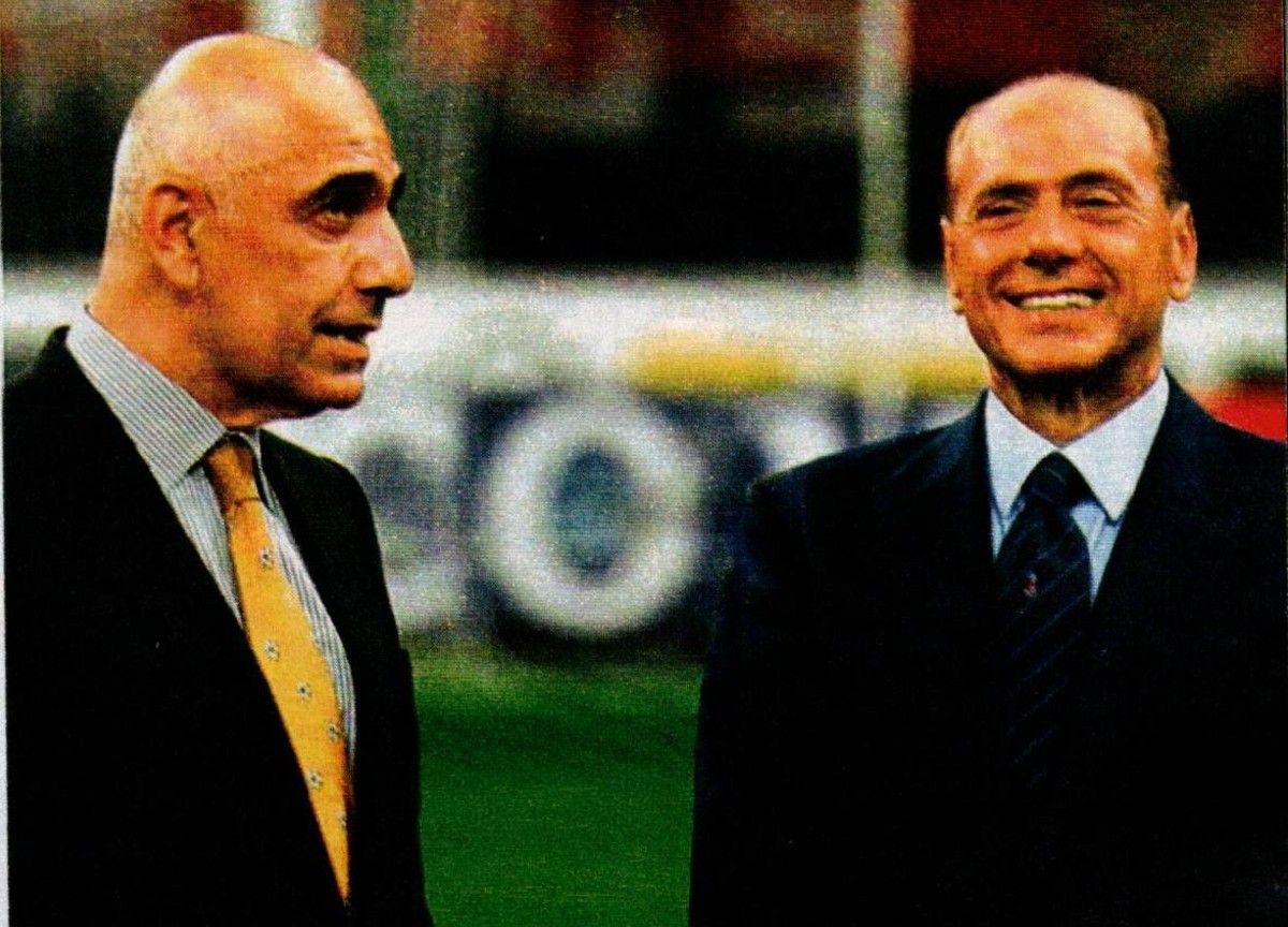 Con Adriano Galliani. Foto: settimanale Chi
