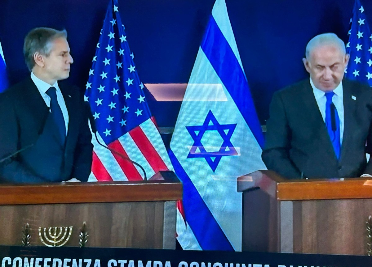 Anthony Blinken e Benjamin Netanyahu Anthony Blinken e Benjamin Netanyahu