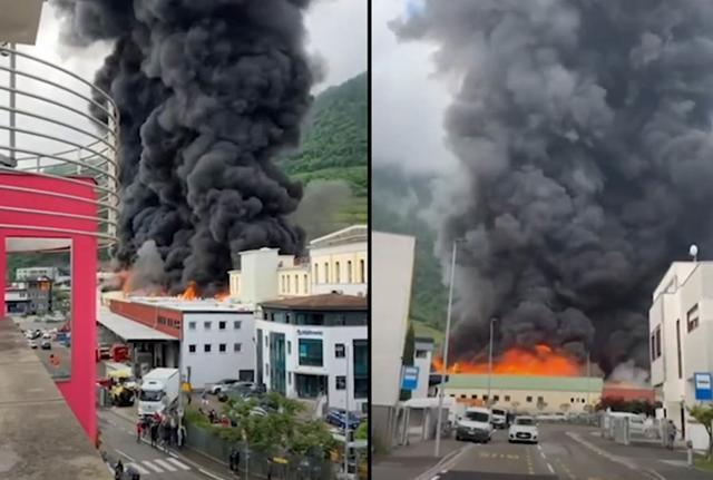 Incendio Bolzano Incendio Bolzano