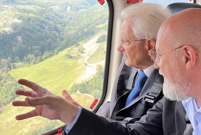 Sergio Mattarella e Stefano Bonaccini