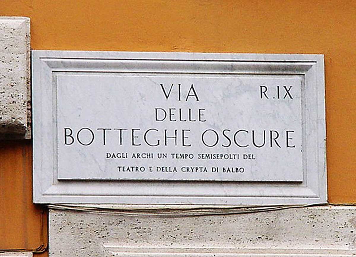 via delle Botteghe Oscure